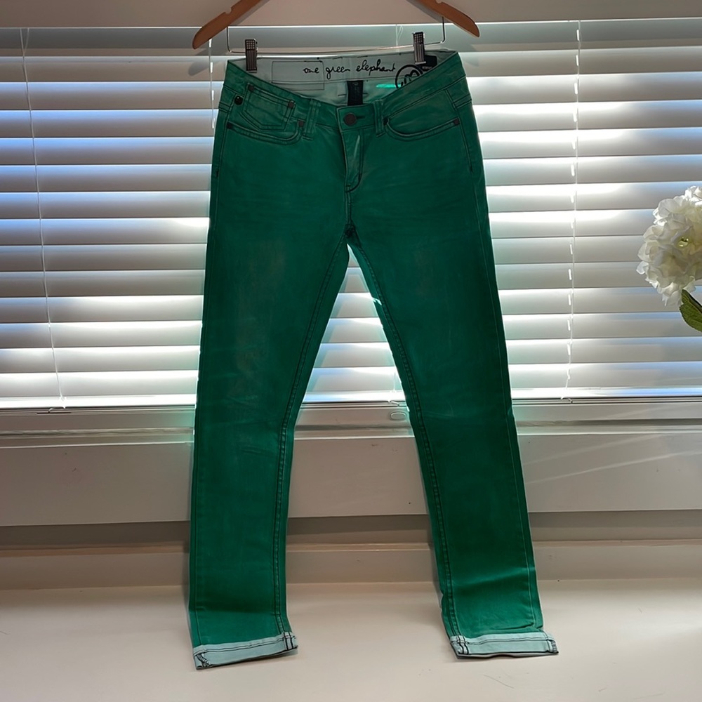 Green Jeans - perfect for the spring!